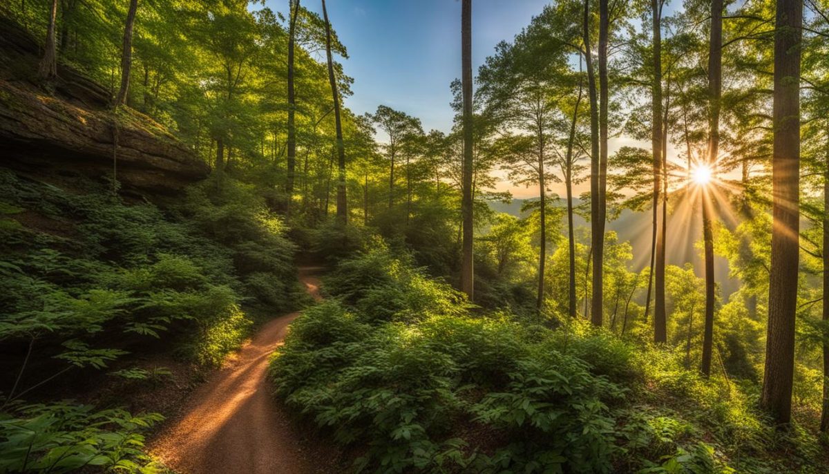 Hiking trails in Red River Gorge