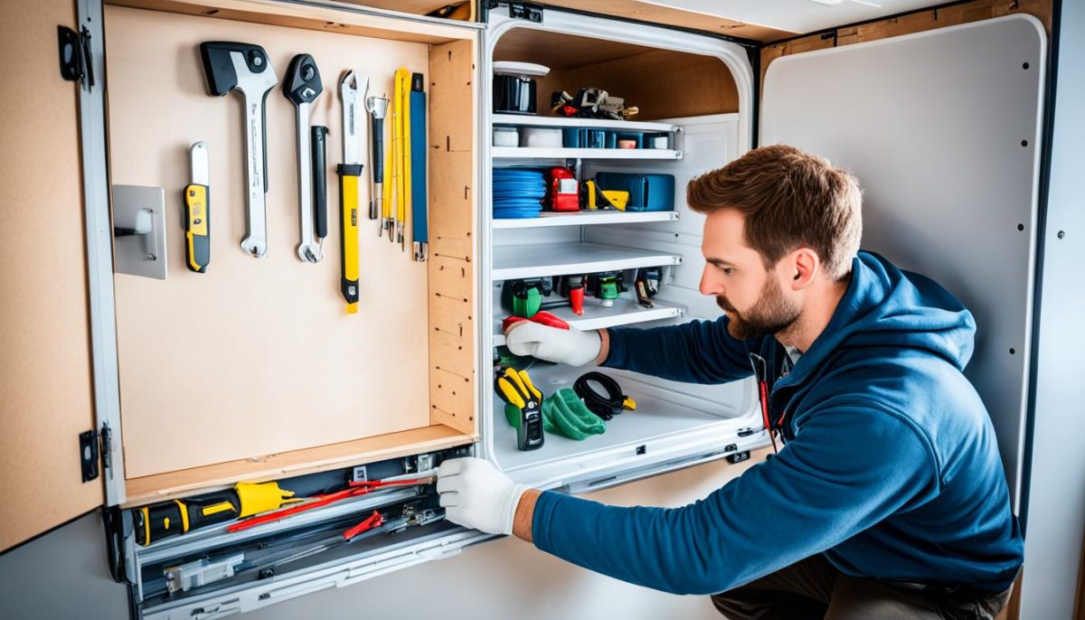 campervan fridge installation preparation